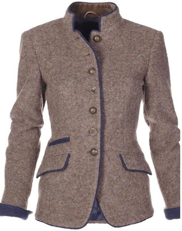 Valeria | Eleganter Cardigan Mit Hohem Kragen, Perfekt Für Einen Schicken Und Warmen Look