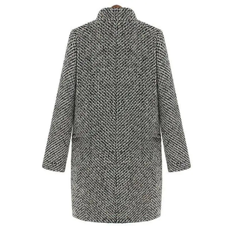 Audrey Eleganter Midi-Langer Mantel für einen stilvollen Look