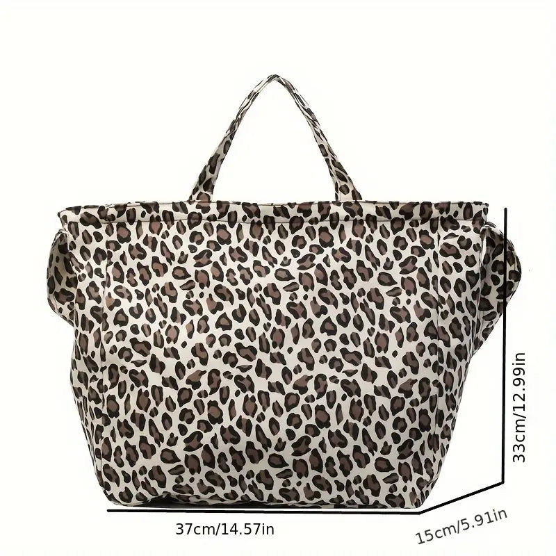 Nora. - Stilvolle Leopardenmuster-Tasche