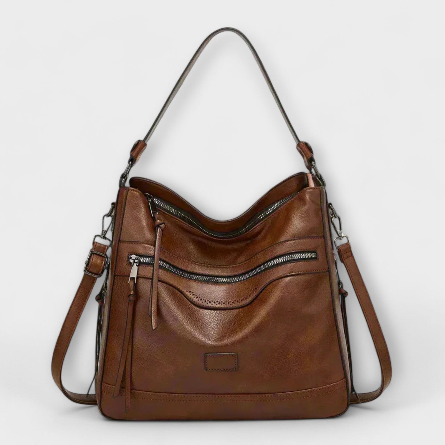 Nora. - Klassische Retro Schultertasche