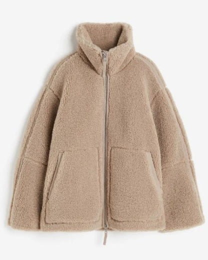 Penelope - Gemütliche Teddy-Pufferjacke