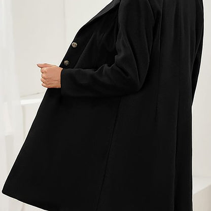Taillierte Damenjacke aus hochwertiger italienischer Wolle mit Seitentaschen | Ideal für Herbst und Winter
