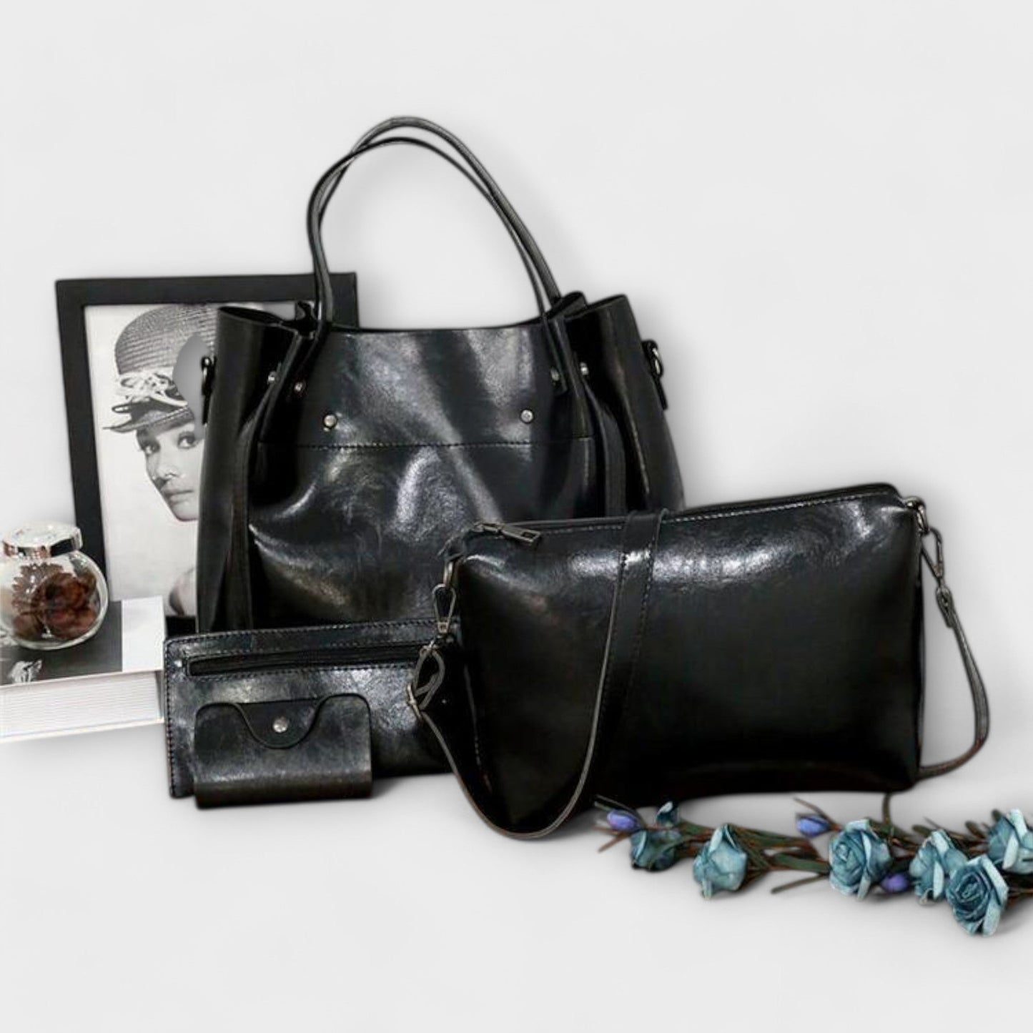 Nora. - 4-teiliges Vintage-Taschen-Set
