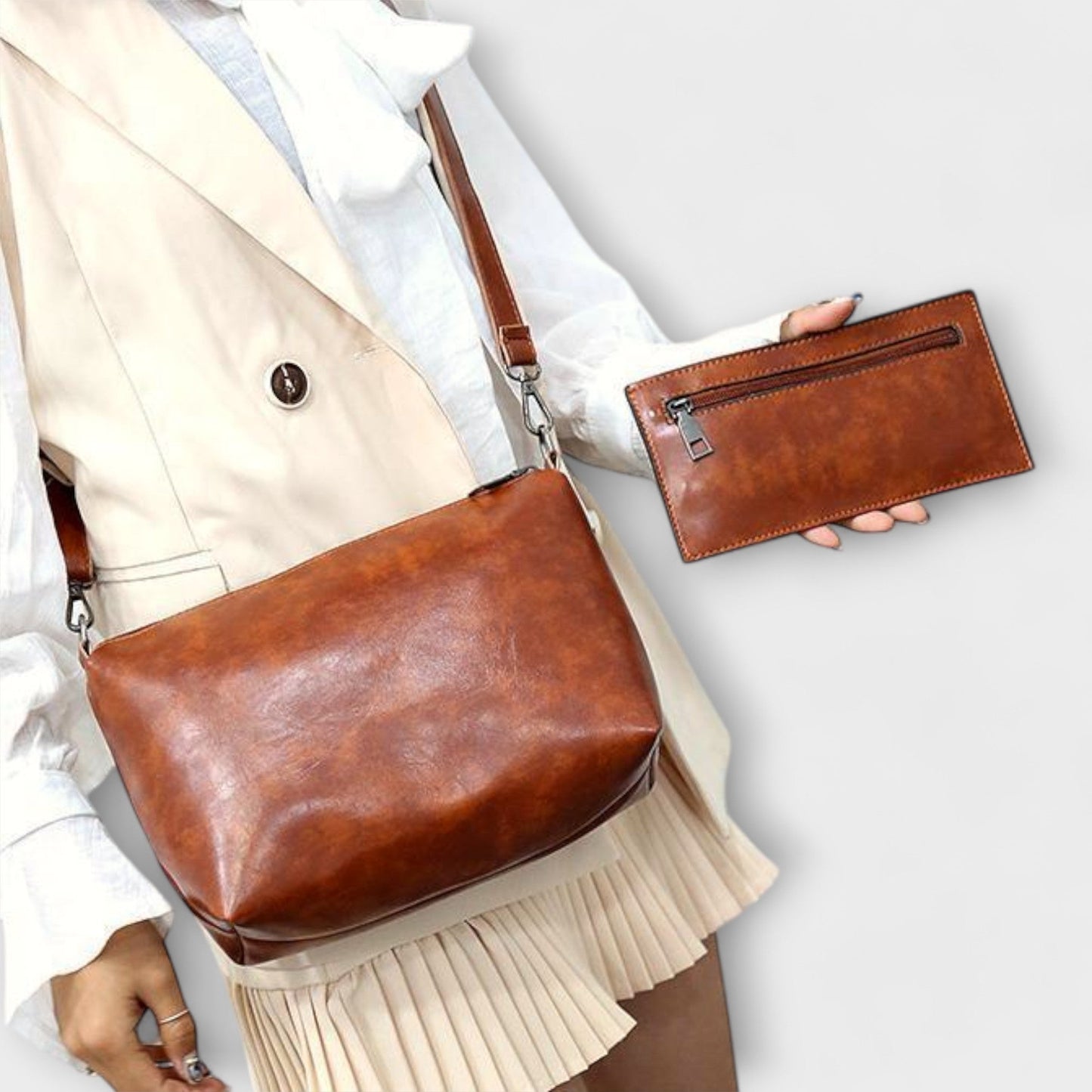 Nora. - 4-teiliges Vintage-Taschen-Set