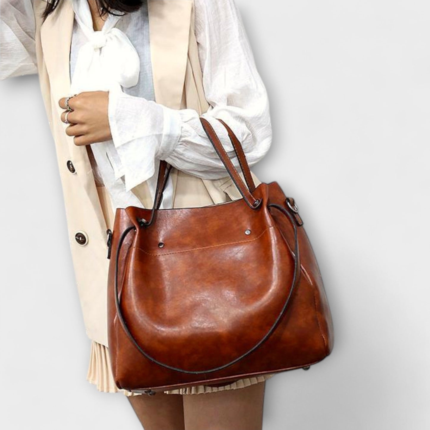 Nora. - 4-teiliges Vintage-Taschen-Set