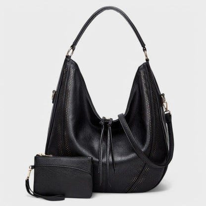 Nora. - Bohemian Hobo-Tasche mit Geldbörse