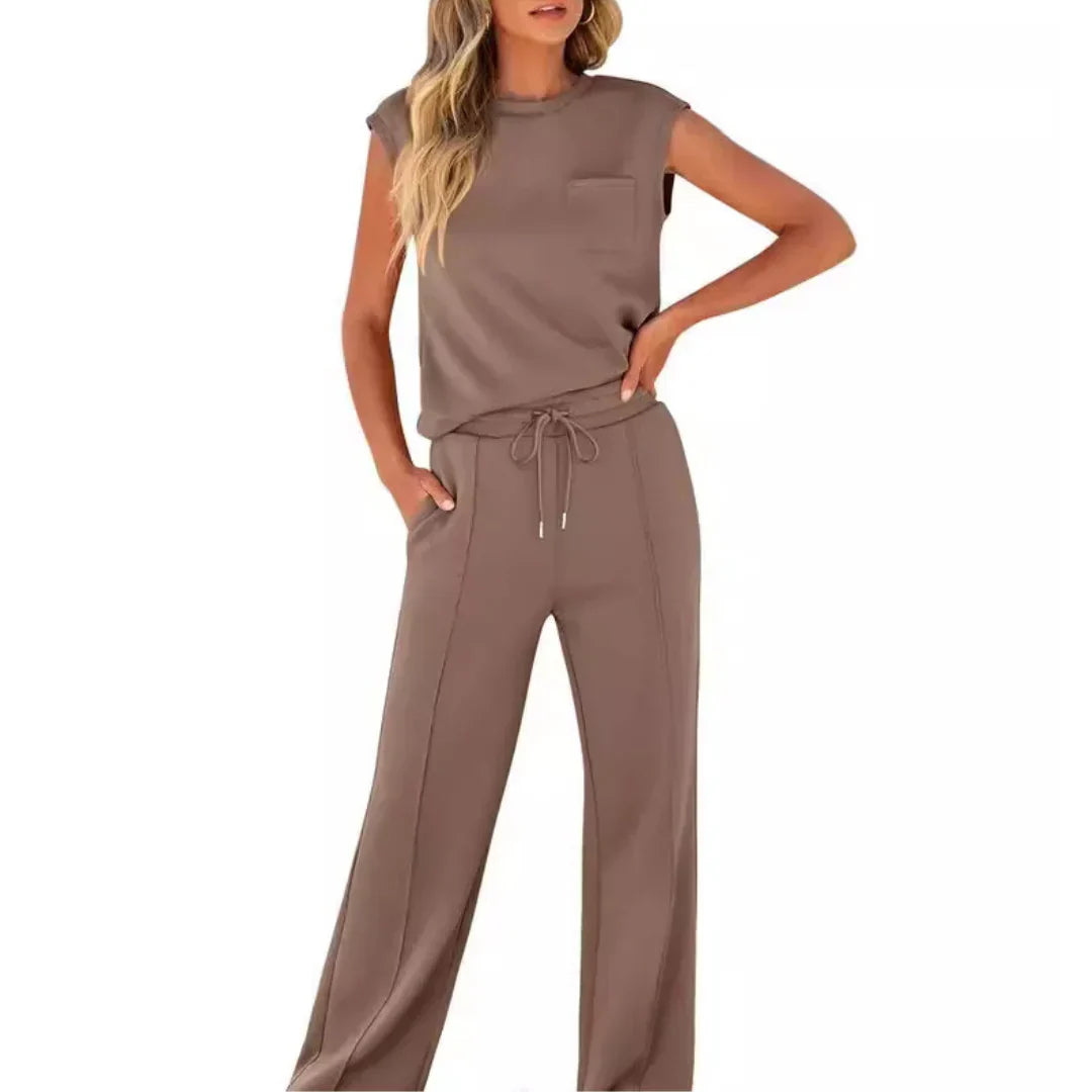 KAIYA™ – Lässiger Sommerweicher Lounge Co-Ord