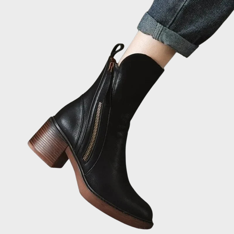 Vera – Elegante Stiefeletten mit Reißverschluss