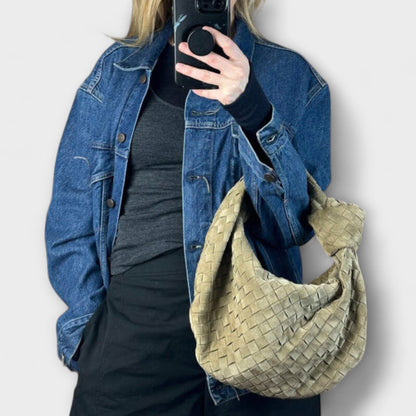 Nora. - Große gewebte Damenhandtasche