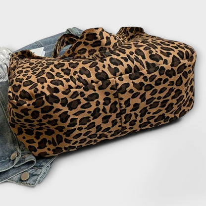 Nora. - Stilvolle Leopardenmuster-Tasche