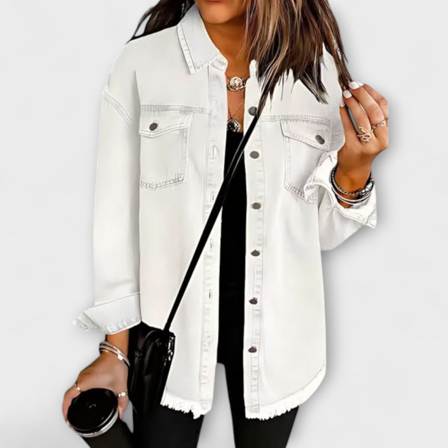 Veyra – Modisches legeres Jeanshemd