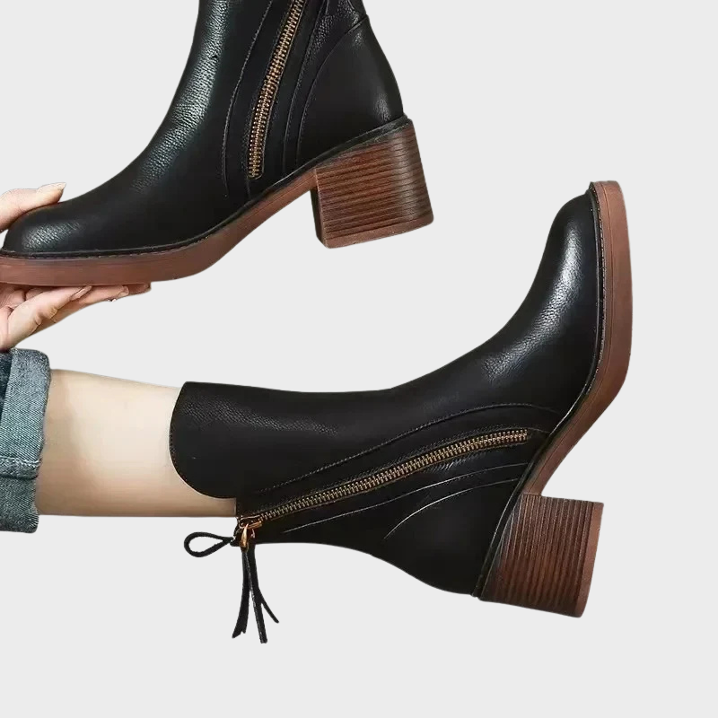 Vera – Elegante Stiefeletten mit Reißverschluss