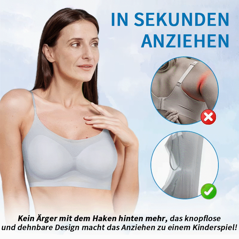 Nahtloser & ultradünner Sommer-Komfort-BH aus Eisseide in Übergröße