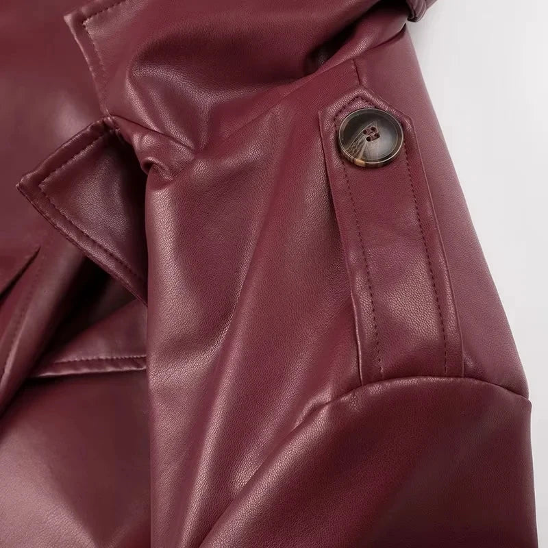Lange Damenjacke mit Schnürdetails | Ideal für Frühling & Sommer