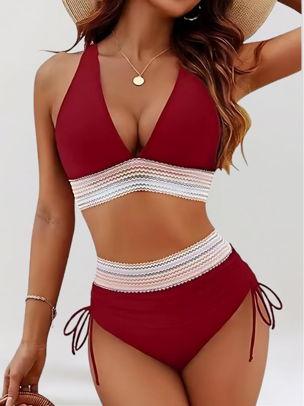 Lidia High-Waist Bikini-Set mit Bauchfreiem Oberteil
