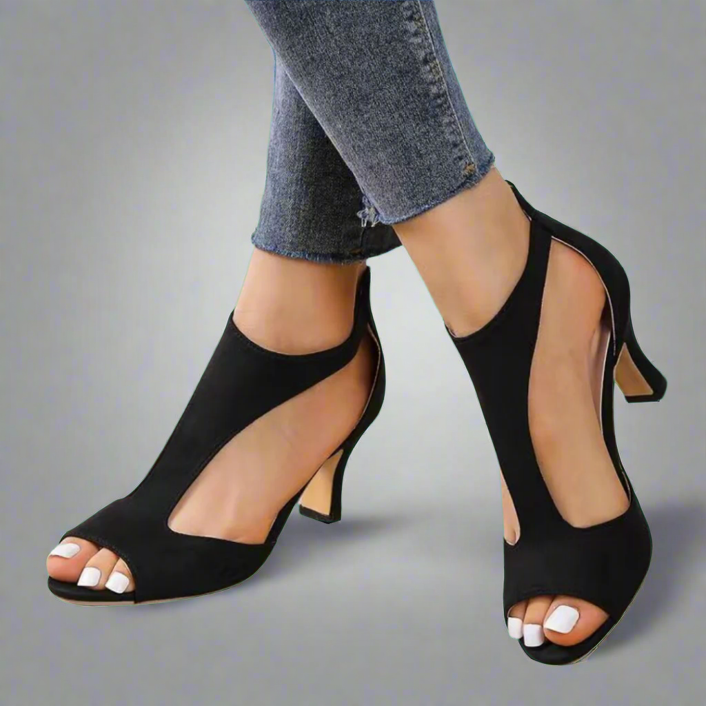 Heidrun | Elegante und bequeme Sandalen mit Absatz