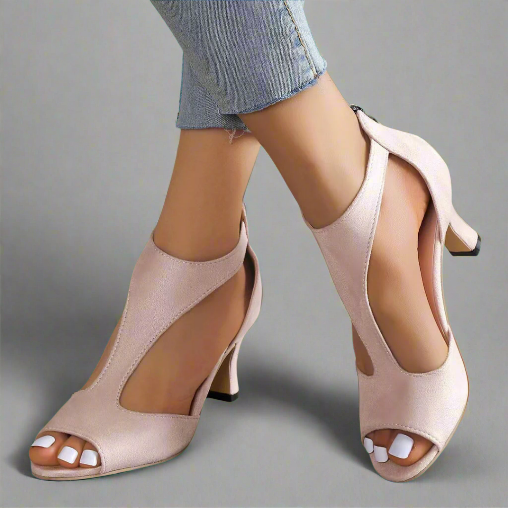 Heidrun | Elegante und bequeme Sandalen mit Absatz