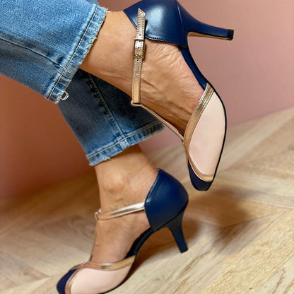 Alessia™ | Bunte und bequeme T-Strap-Pumps mit runder Spitze