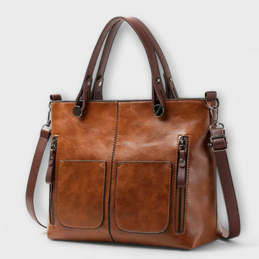 Nora. - Elegante Lederhandtasche