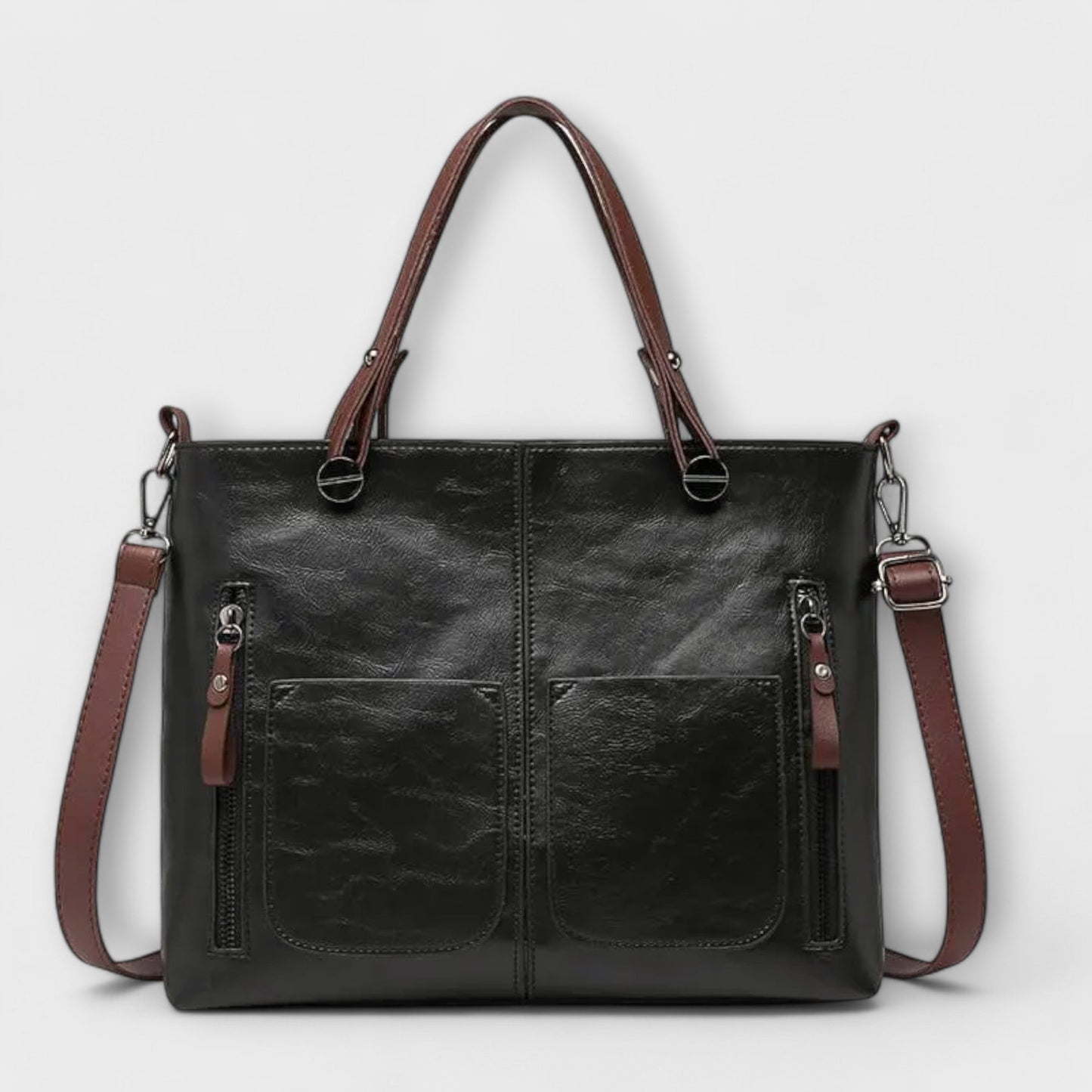 Nora. - Elegante Lederhandtasche
