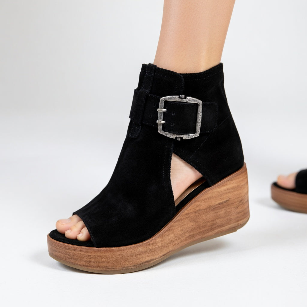 Orélisse™ - Offene Keil-Stiefeletten im modernen Stil