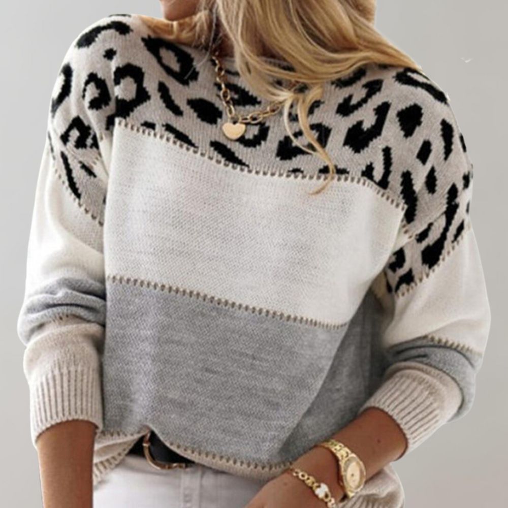 Cheyenne - Leoparden-Print Freizeit Hoodie