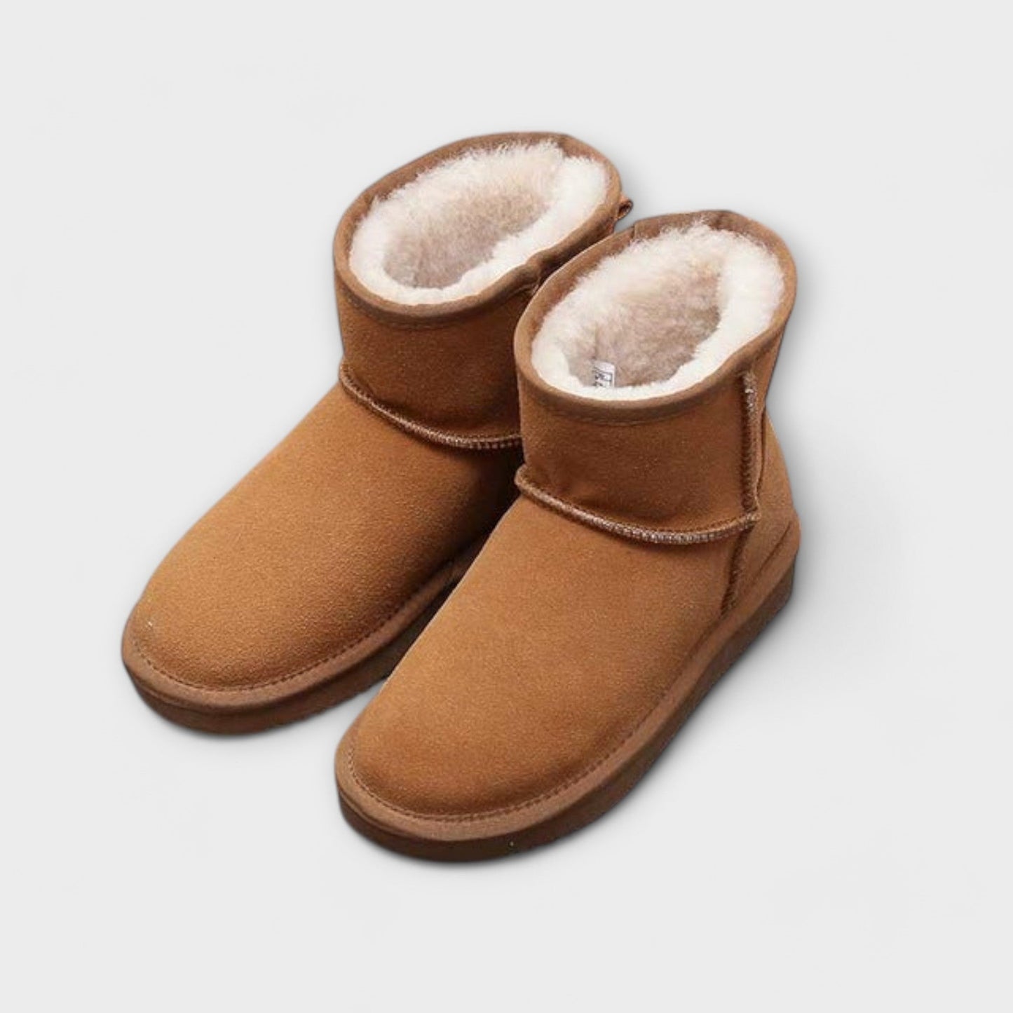 Echte Leder Ankle Snow Boots