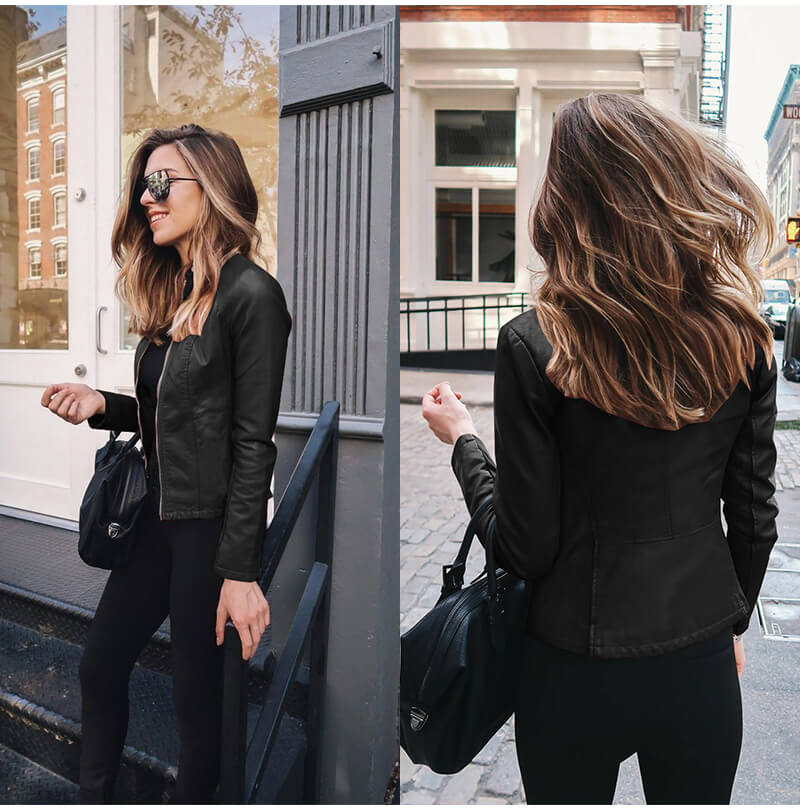 Sophia - Italienische Lederjacke