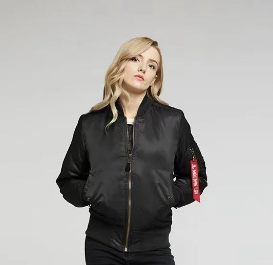 Leichte Sommerbomberjacke mit Reißverschluss und atmungsaktivem Innenfutter für warme Tage | Ideal für Sommer/Frühjahr