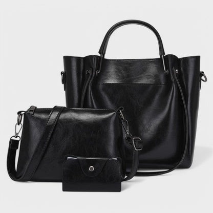 Nora. - Elegantes 3-in-1 Taschen-Set