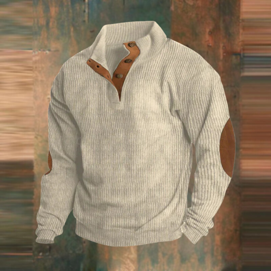Vintage Pullover mit Reißverschluss