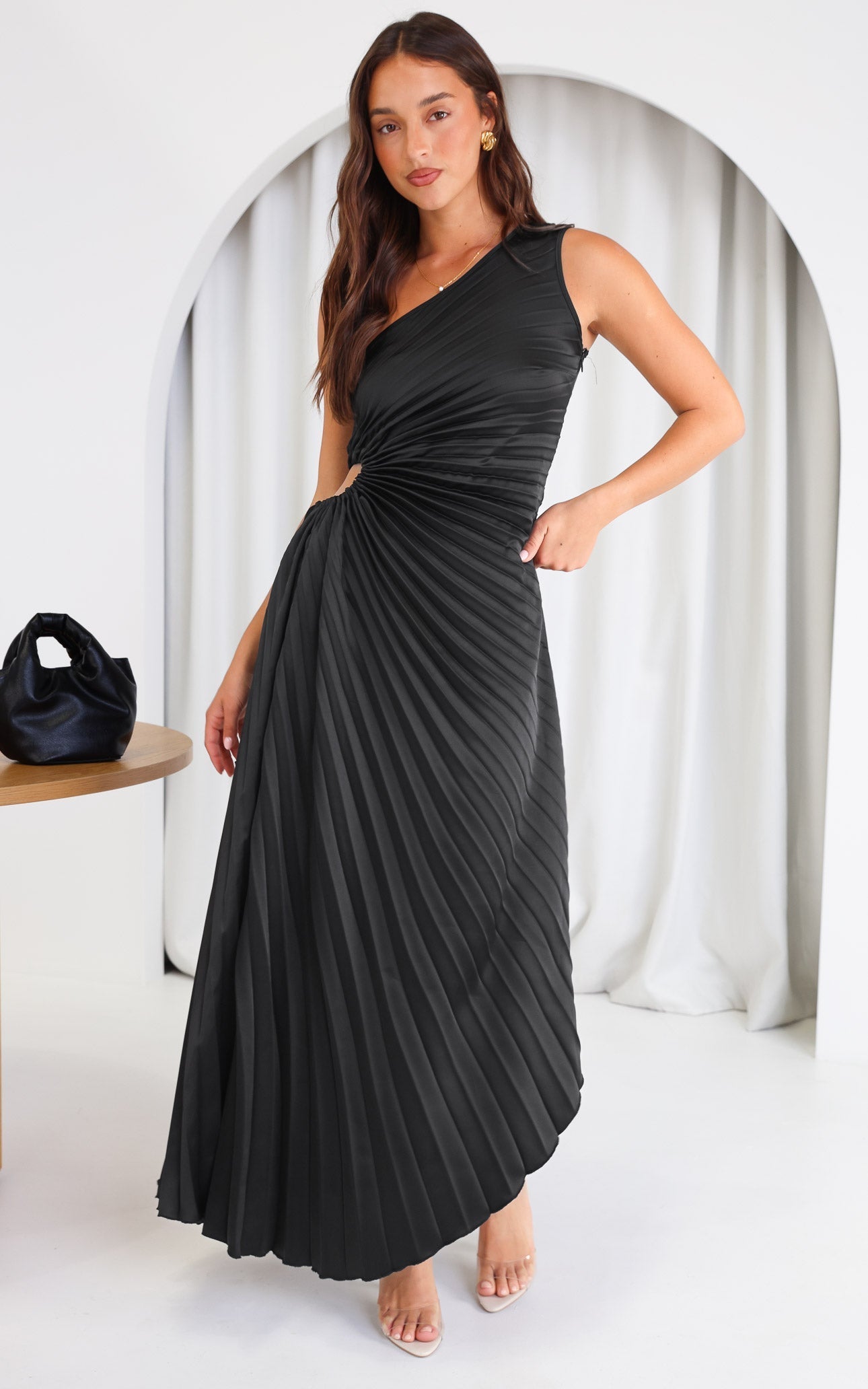 Rochelle - Schwarzes Maxikleid