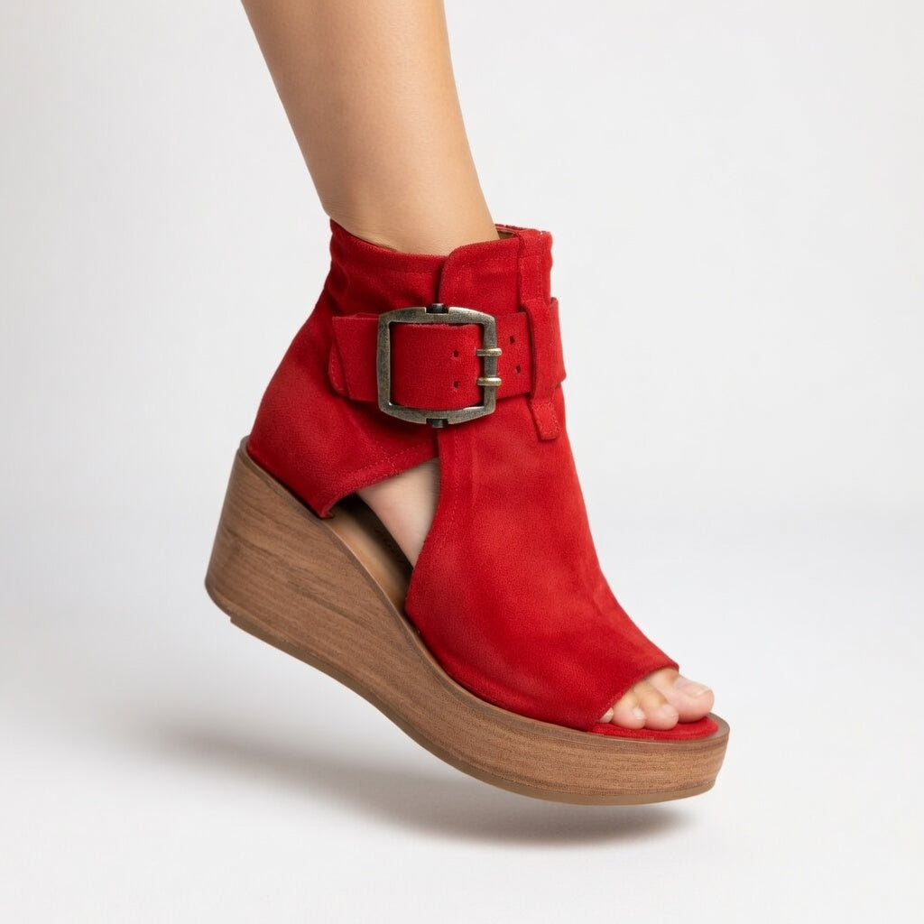 Orélisse™ - Offene Keil-Stiefeletten im modernen Stil