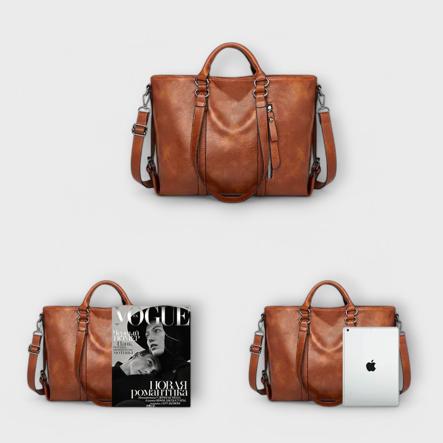 Nora. - Große Lederhandtasche
