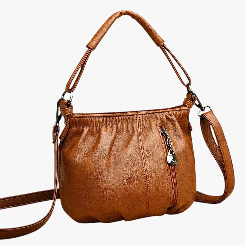 Nora. – Stilvolle Schultertasche mit mehreren Fächern