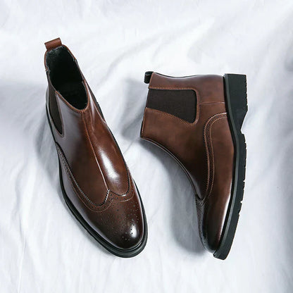Dwight | Kunstläder Chelsea-Stiefel