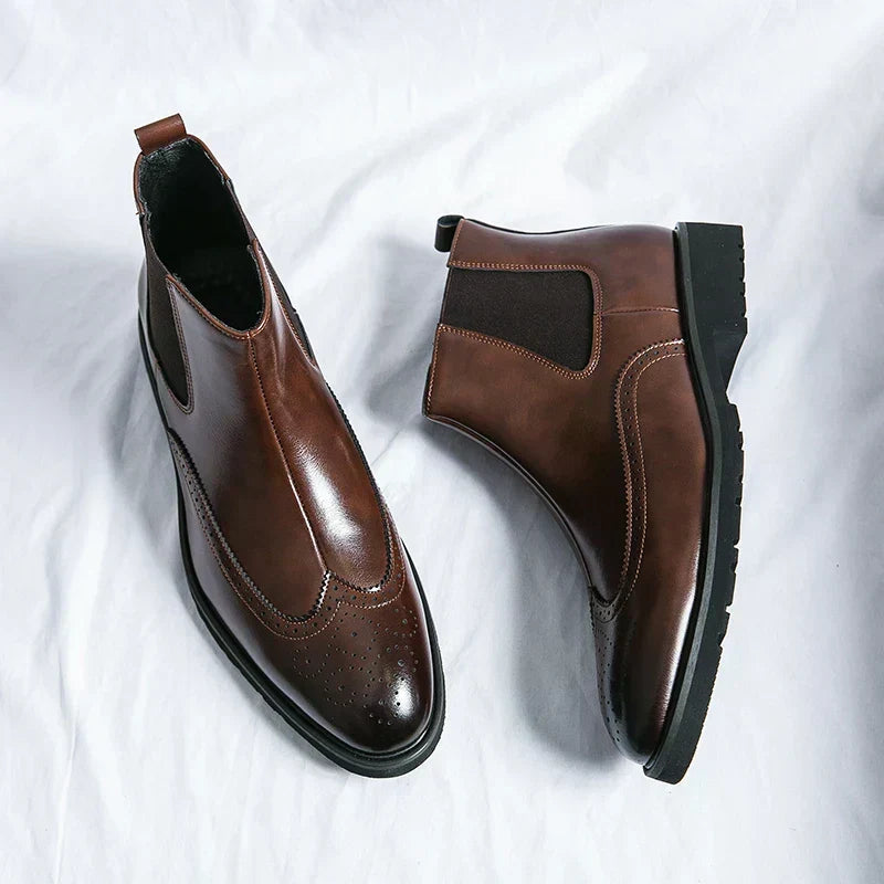 Dwight | Kunstleder Chelsea-Stiefel