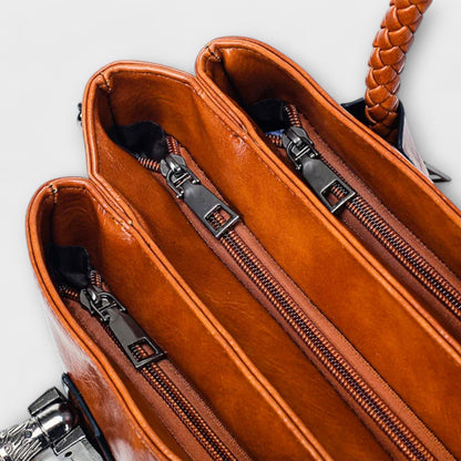 Nora. - Elegante Leder Reisetasche