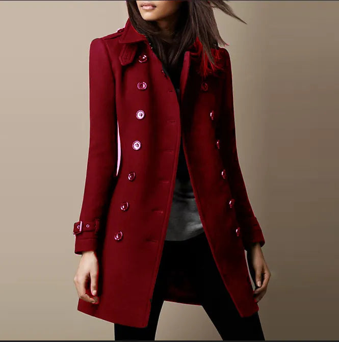 Tweedjacke Damen mit Taillierter Passform, Elegante Übergangsjacke mit Knopfverschluss | Ideal für Herbst