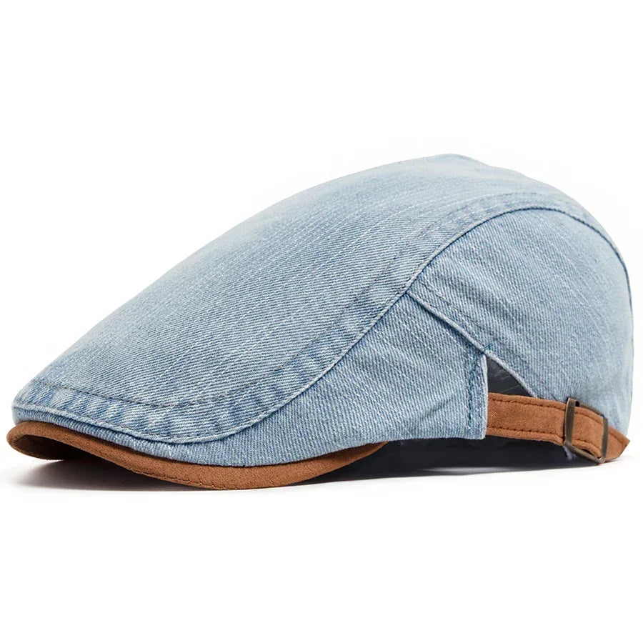 Vieceli™ | Premium Denim Flat Cap – Zeitloser Stil & täglicher Komfort