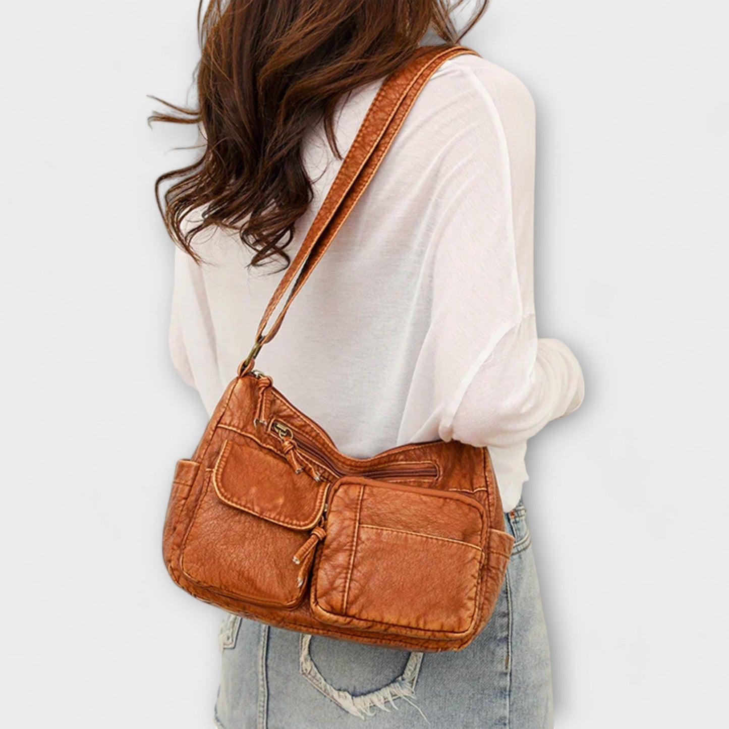 Nora. - Alte Schule Leder Tasche