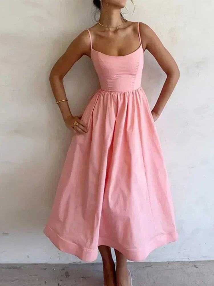 Jovie - Spaghetti-Träger Kleid