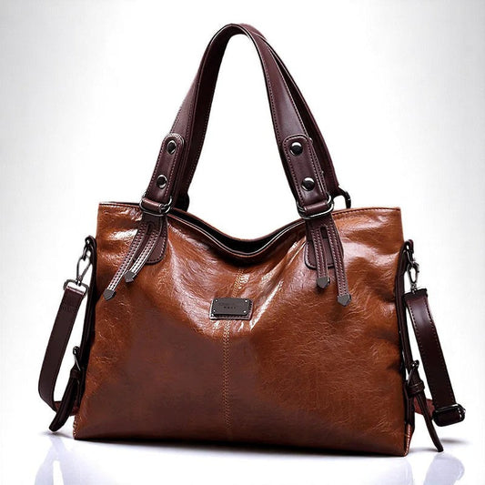 Nora. - Verfeinerte Soft-Leder-Tote-Tasche
