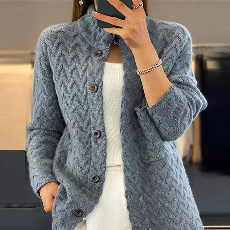 Eleganter Strick-Cardigan Leichter Begleiter für Frühling & Sommer