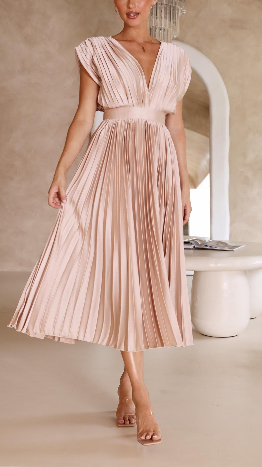 Alexis - Elegantes Plissee-Kleid