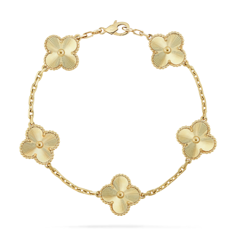 CLOVER LEAF ARMBAND | GOLD