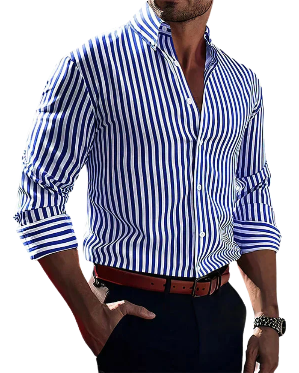Elegantes gestreiftes Hemd