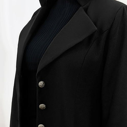 Taillierte Damenjacke aus hochwertiger italienischer Wolle mit Seitentaschen | Ideal für Herbst und Winter