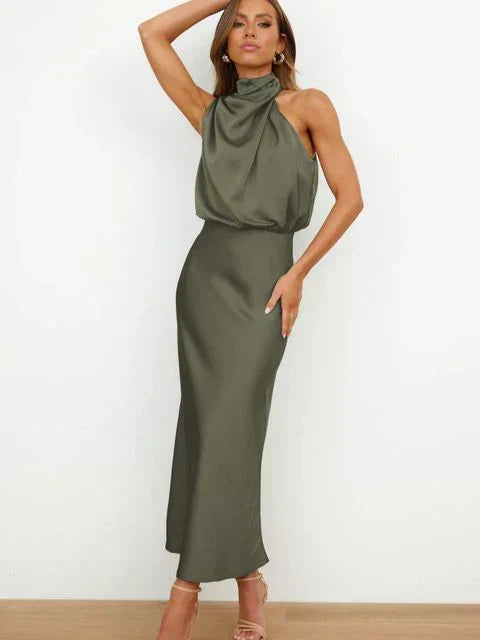 Benthe - schulterfreies Midikleid