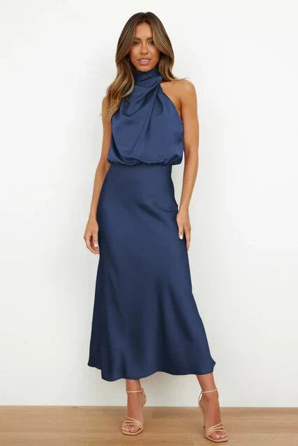 Benthe - schulterfreies Midikleid